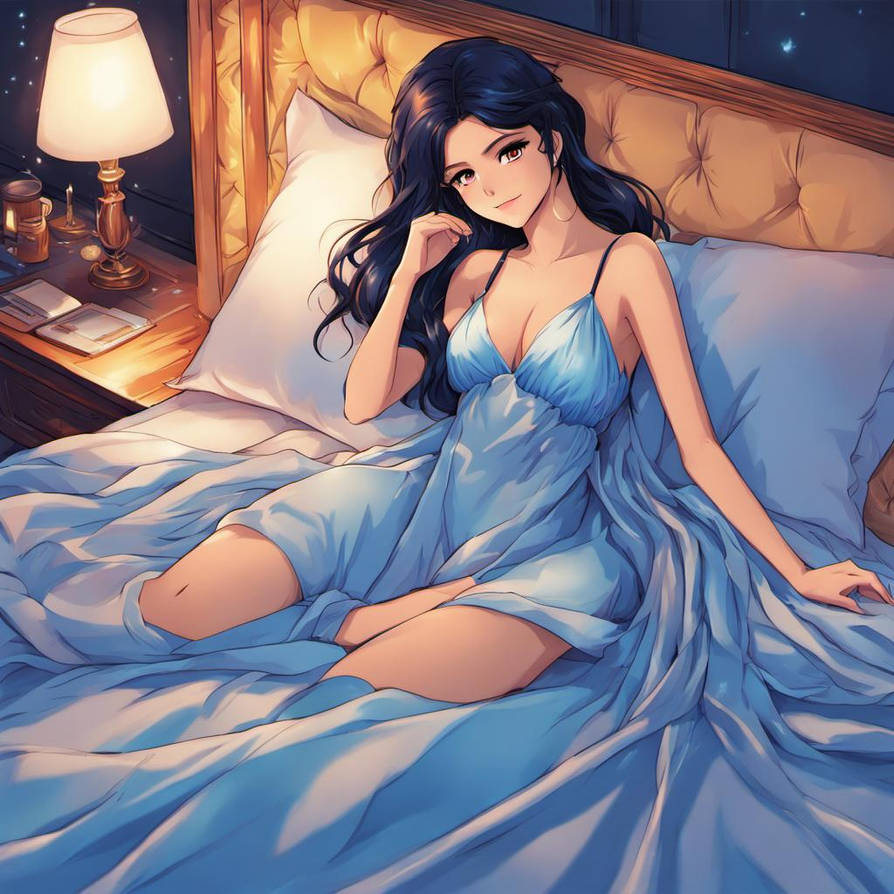 Blue bed