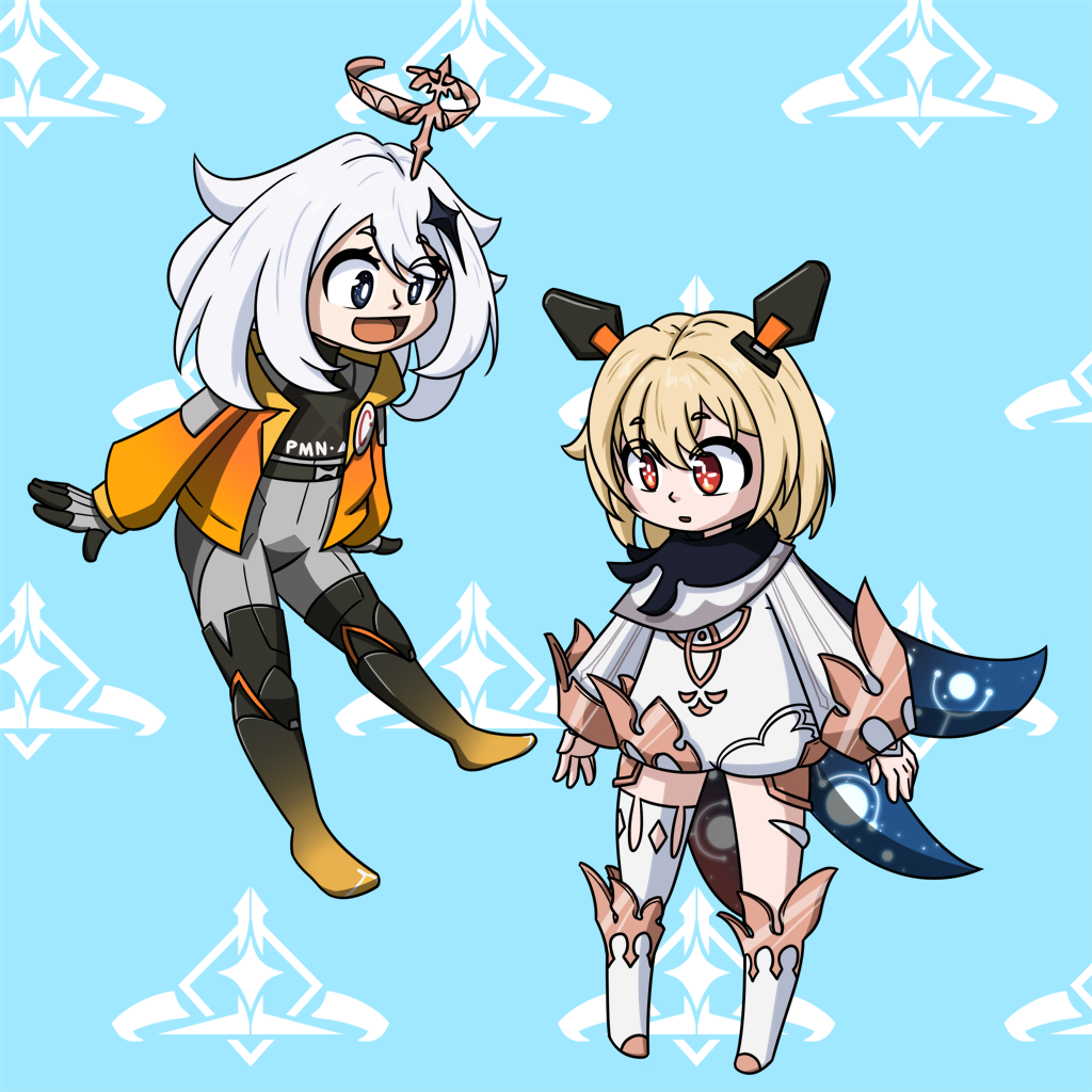 Paimon and Mi-a by Ashreix on DeviantArt