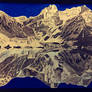 Reflection, Mountain Range Drawing