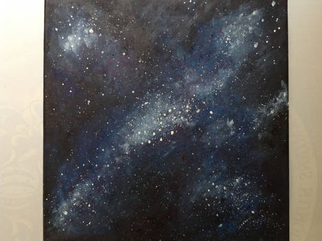Attempt at painting the night sky.