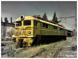 Abandoned soviet train