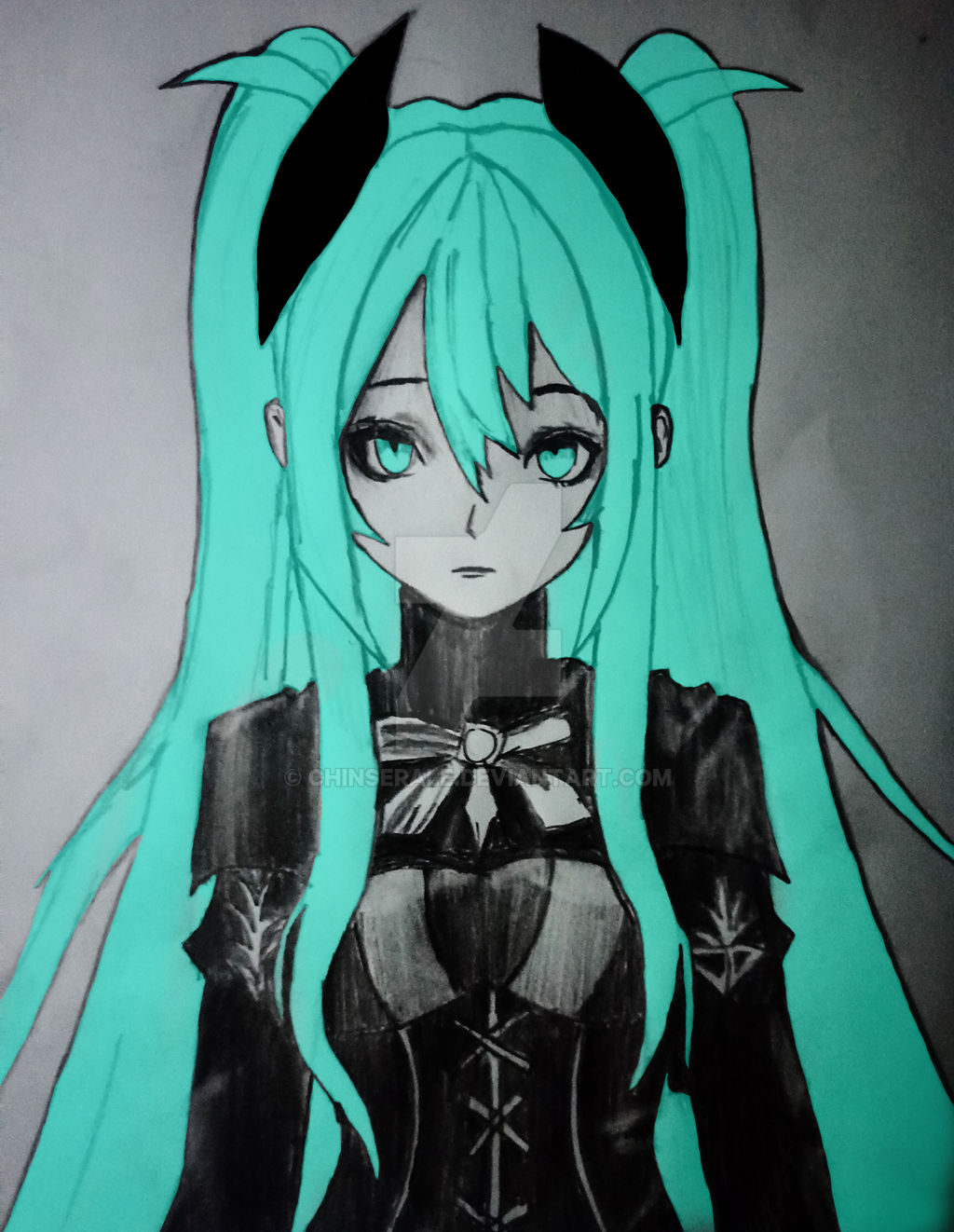 ─ 🈖 · Miku  Anime character design, Gothic anime girl, Vibes art