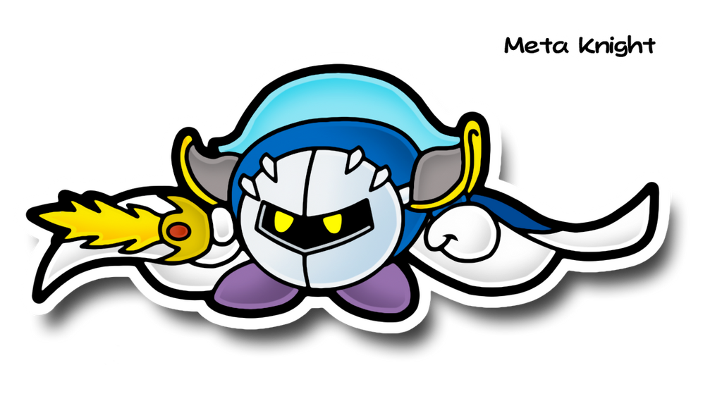 Paper Meta Knight by MechanicalOven on DeviantArt