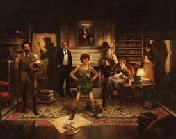 Classic characters painting