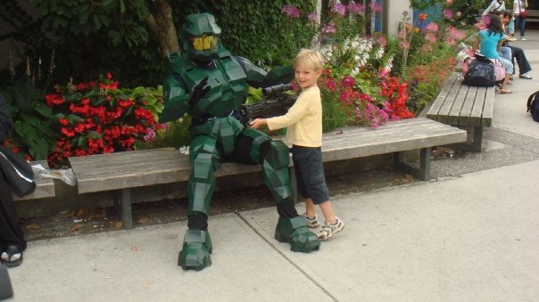 Chief with Little kid