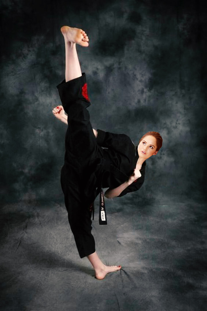 Debby Ryan karate kick by HDUniverse on DeviantArt
