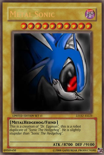 Metal Sonic - Yu-Gi-Oh Card