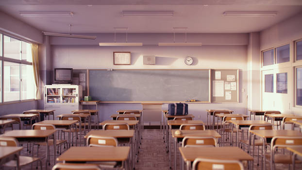 Anime classroom by anasofoz on DeviantArt