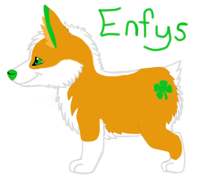 Enfys the Corgi, my second fursona!