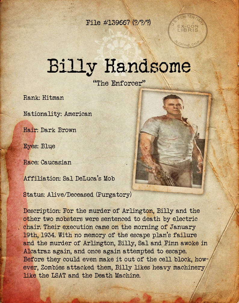 Billy Handsome Bio File1 By Hexzombies On Deviantart Billy Handsome Bio File1 By Hexzombies On Deviantart