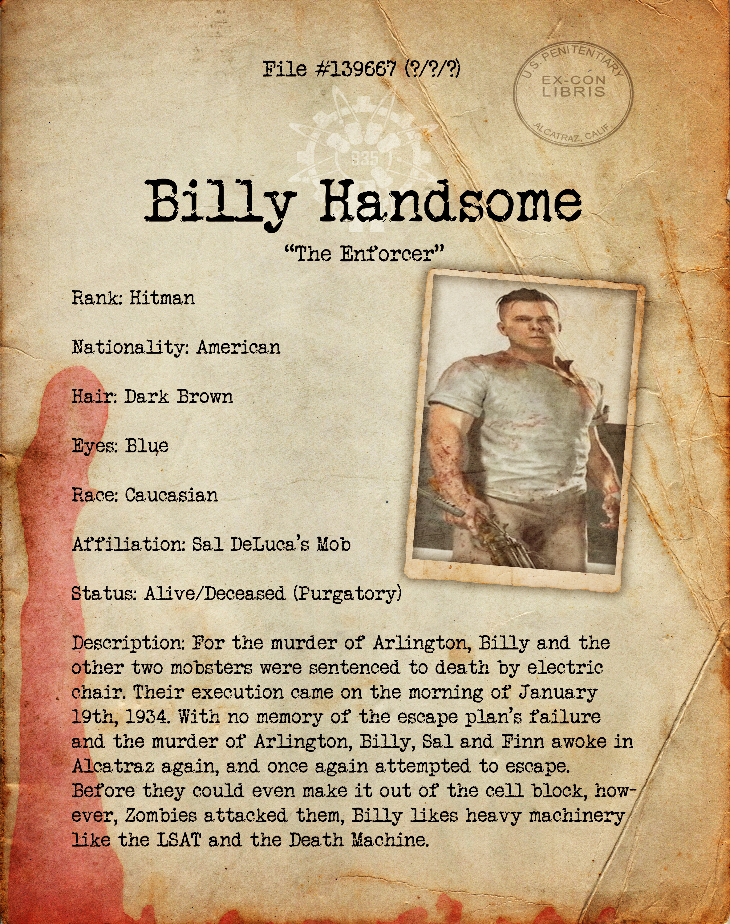 Billy Handsome Bio File1 By Hexzombies On Deviantart