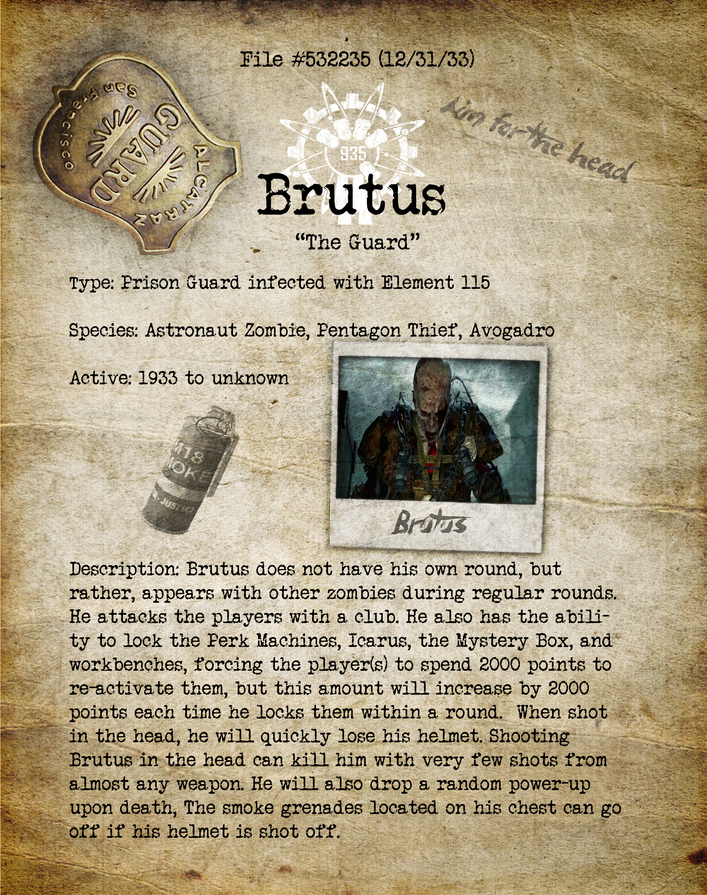 Brutus Bio File1 By Hexzombies On Deviantart Brutus Bio File1 By Hexzombies On Deviantart