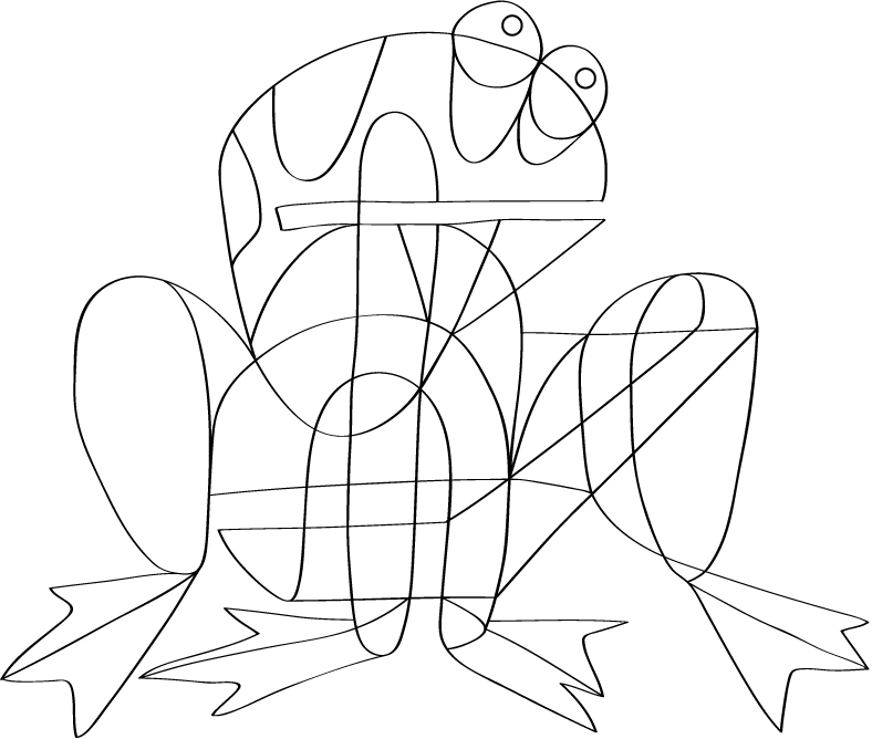 The Frogger LineArt