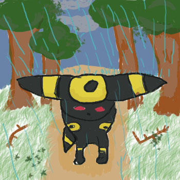 Umbreon.in.the.Rain. by mosstalon89 on DeviantArt