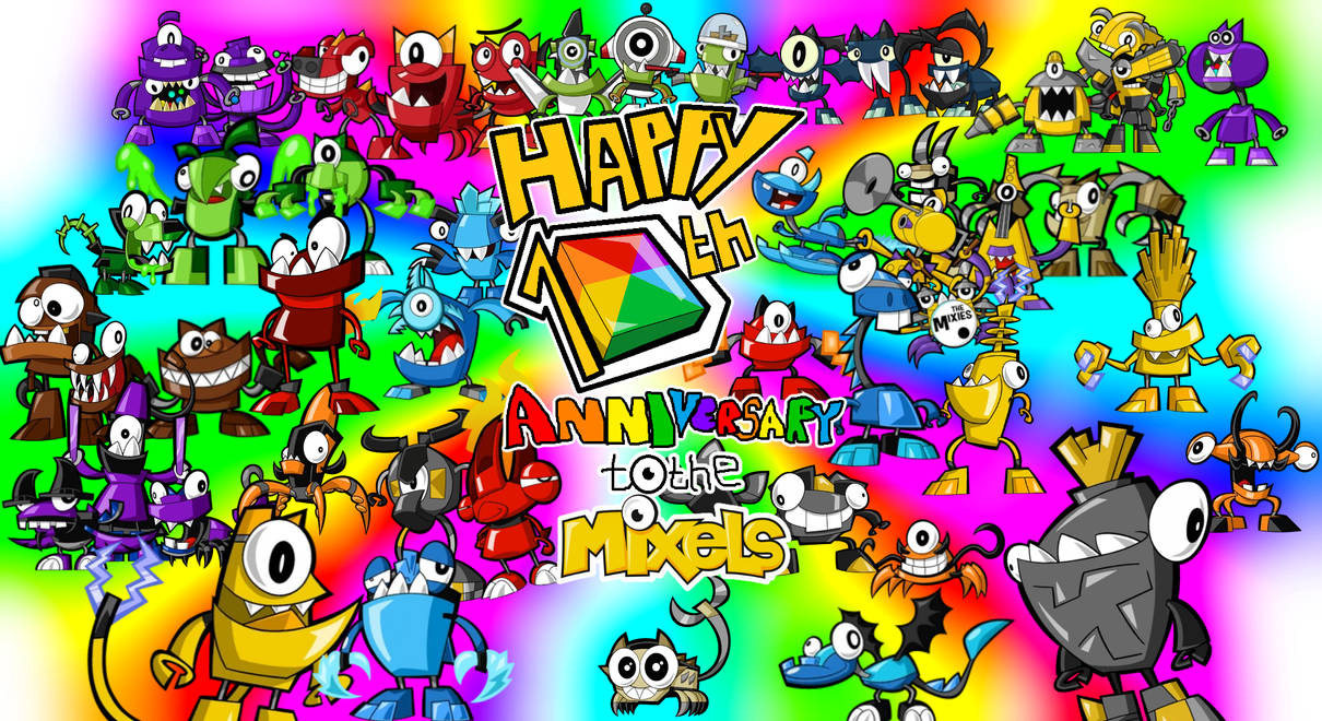Happy 10th Anniversary to the Mixels! by TheBlueSpat on DeviantArt
