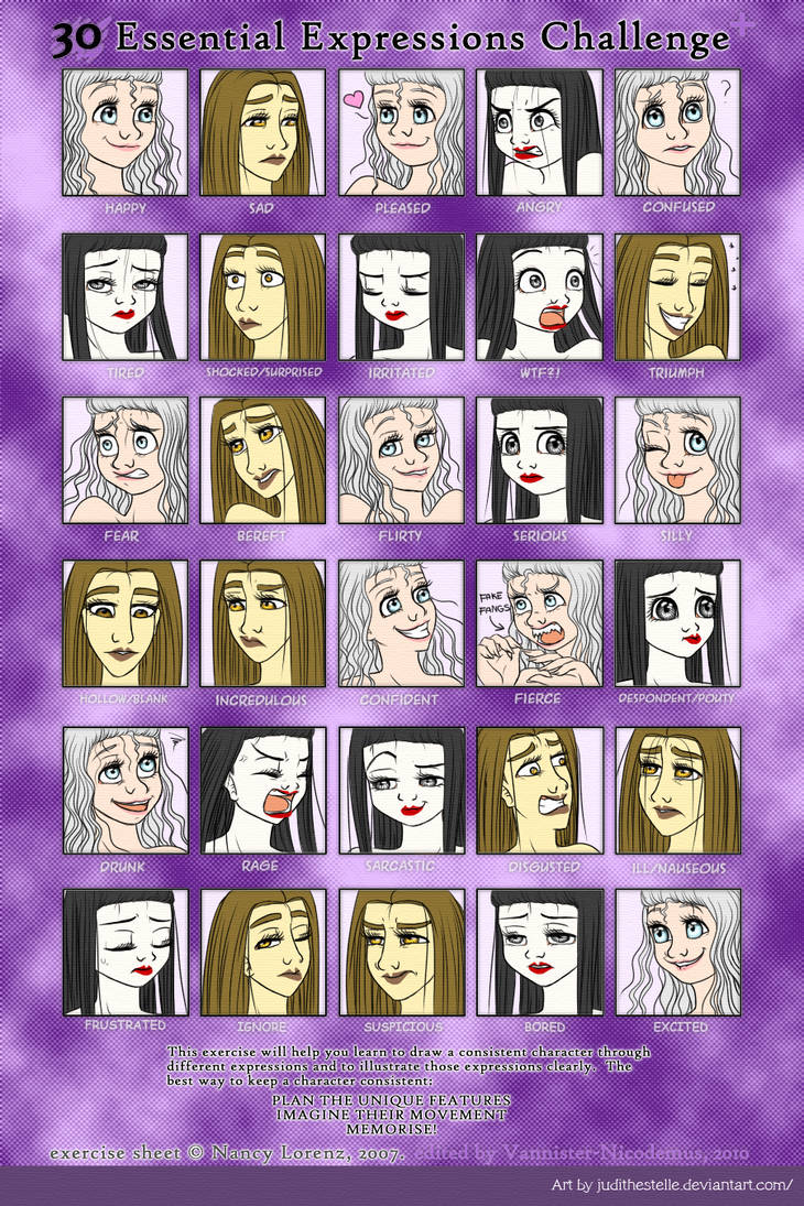 Expression challenge meme by KarymesHome on DeviantArt