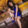 Tifa Lockhart Blue dress cosplay