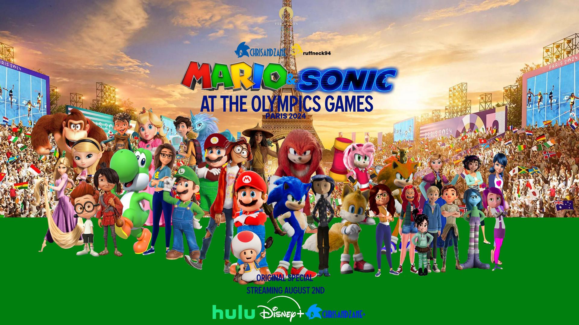 Mario and Sonic At The Olympics Games Paris 2024 by
