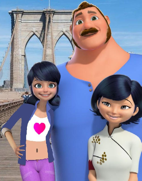 Marinette With Mom and Dad - Picture Frame by ChrisandZaneStudios on ...