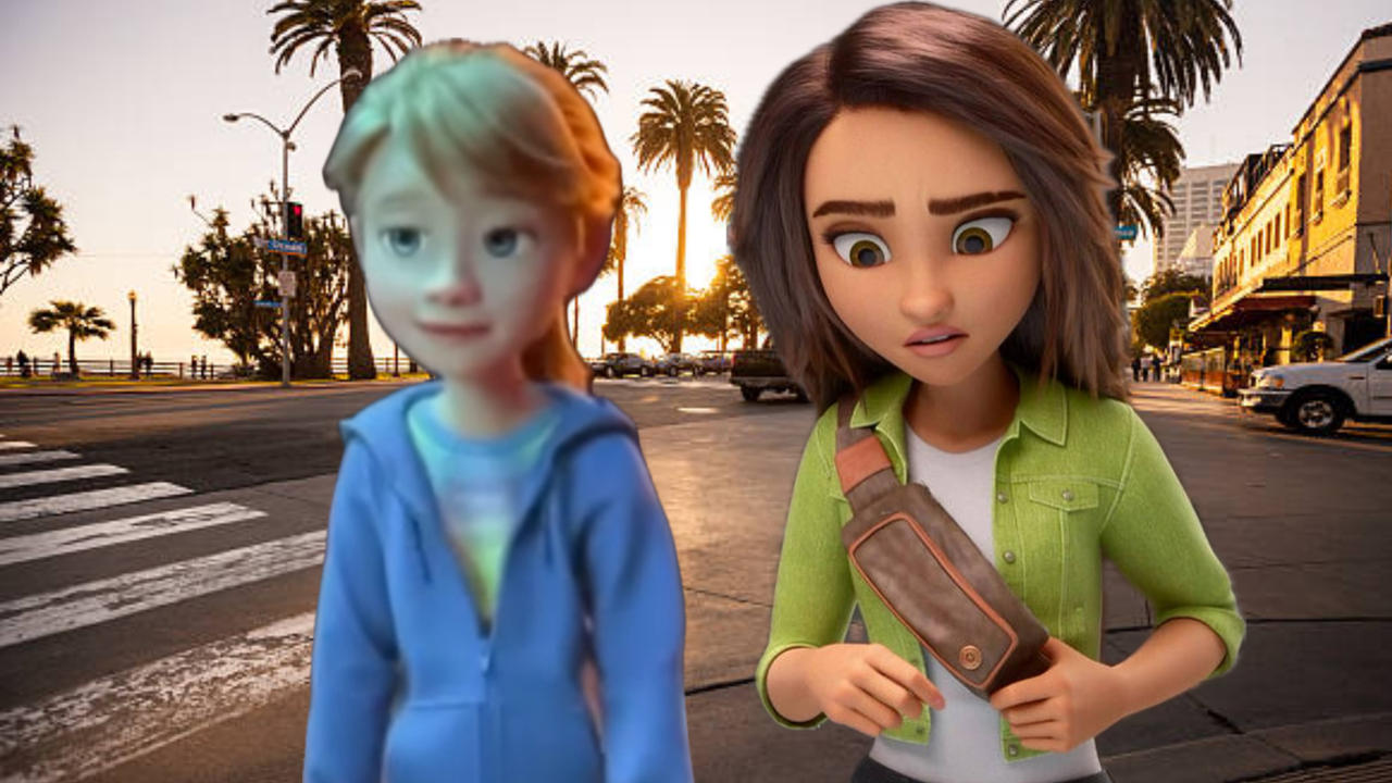 Sam And Riley Paras Riley and Sam are Walk while she Look down the Gla by ...