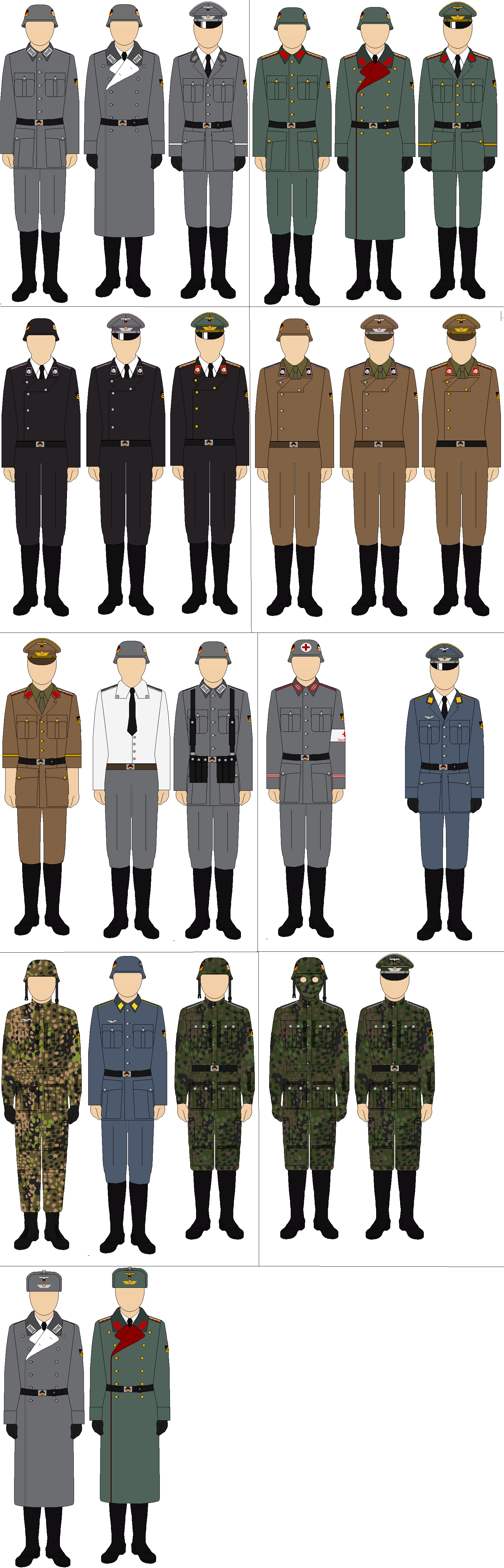 Bundeswehr uniforms of different branches and serv by Luke27262 on ...