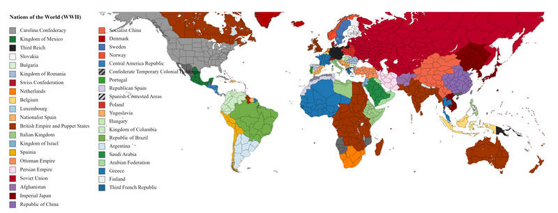 CC Timeline - WWII Map of the World