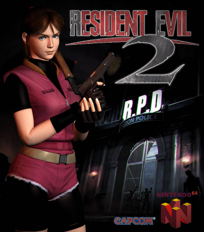 Resident Evil 2 N64 custom sticker label by juliendamerique on DeviantArt