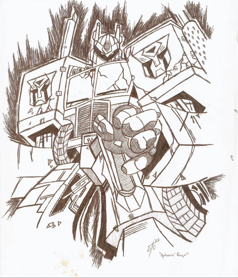 Optimus Rage by ThemasterD on DeviantArt