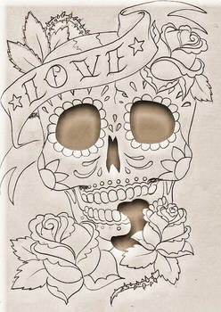 Another sugar skull attempt