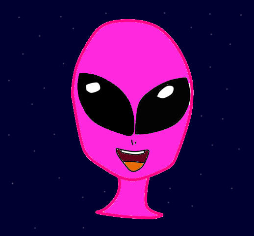 The Pink Alien is Happy by LaPonyMinera on DeviantArt