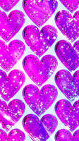 Diamond hearts background 