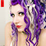 purple curly dreads