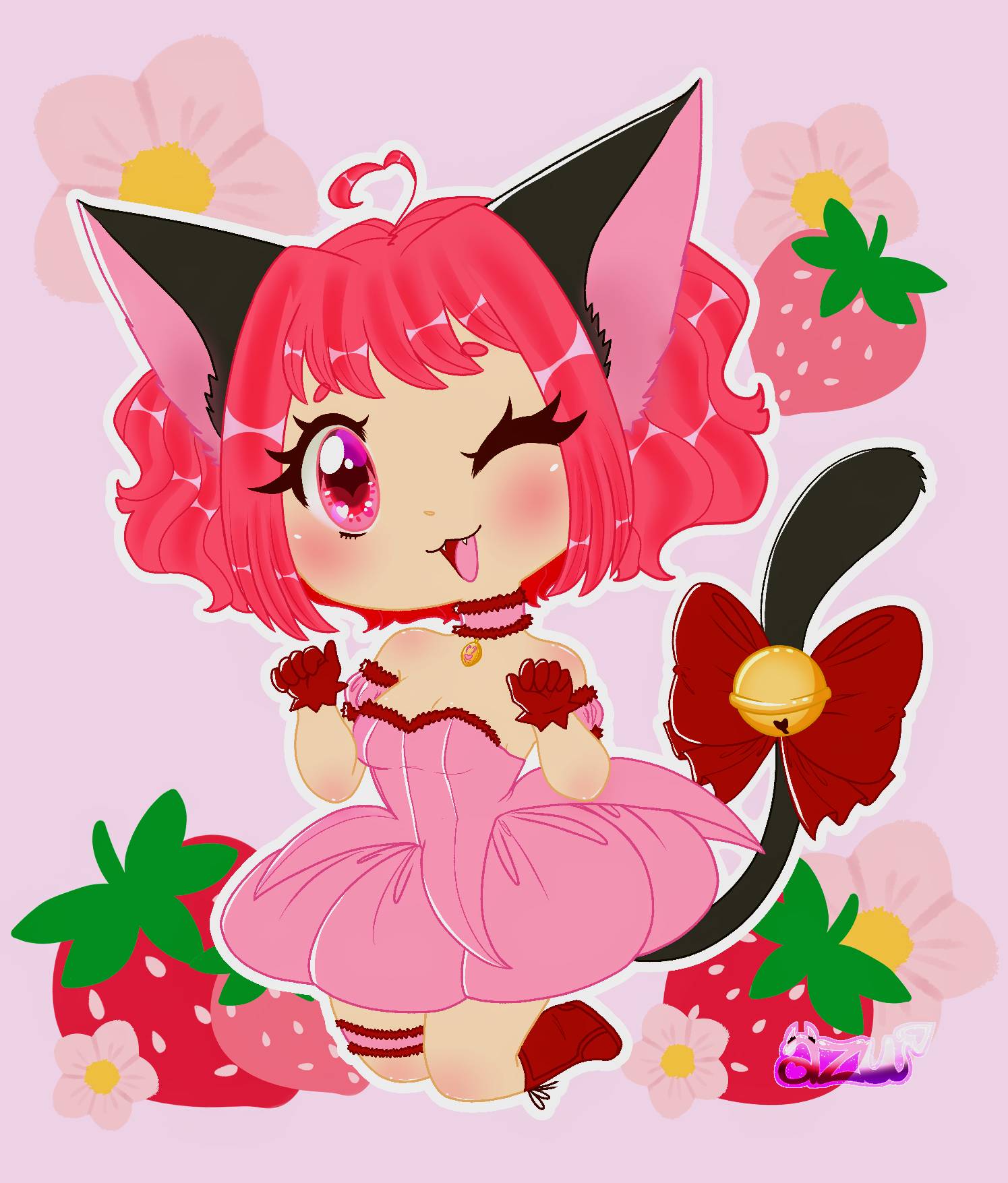 Ichigo is the leader of tokyo mew mew together they fight the