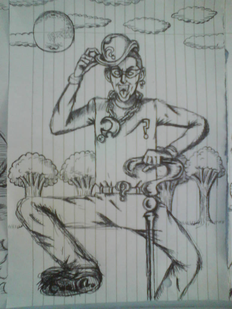 The Riddler Doodle by wilhelmalexis on DeviantArt