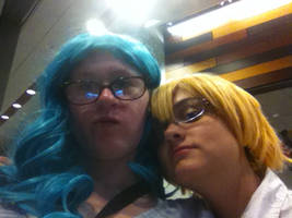 Michiru and Haruka selfie