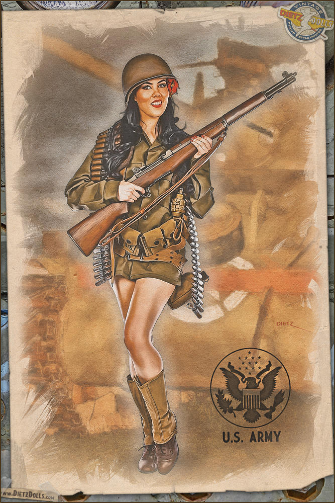 Pinups Army Infantry by warbirdphotographer on DeviantArt
