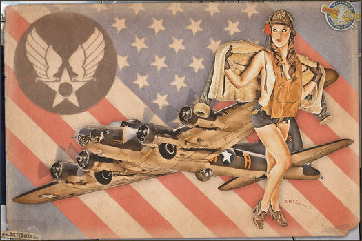 Aviation Pinups - B-17F Flying Fortress