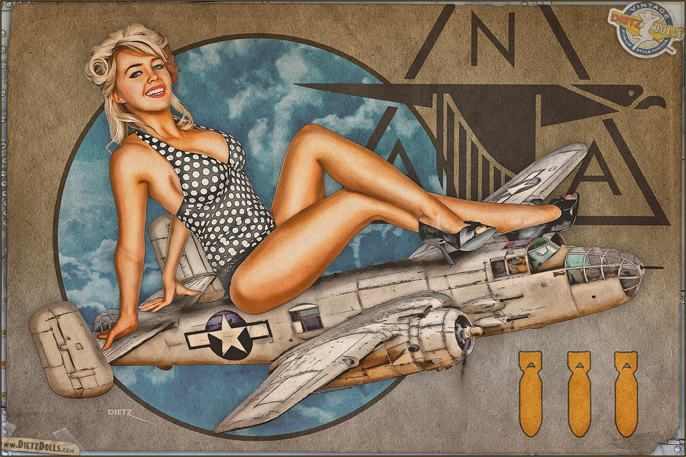 Aviation Pinups - B-25 Mitchell