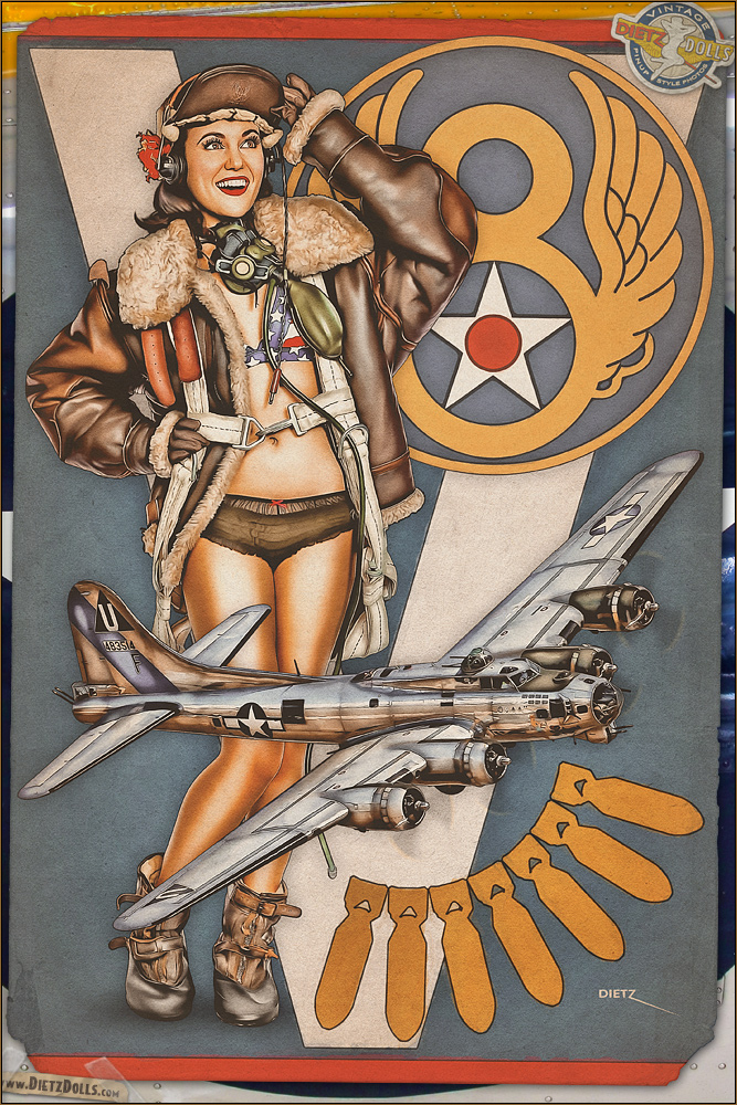 Aviation Pinup - B-17 Flying Fortress