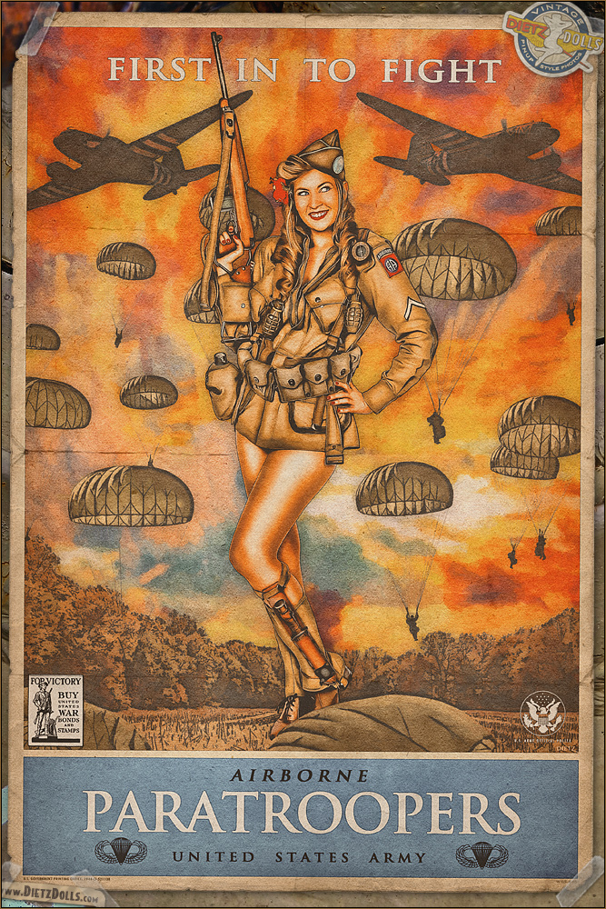 Propaganda Pinups - Airborne Paratroopers