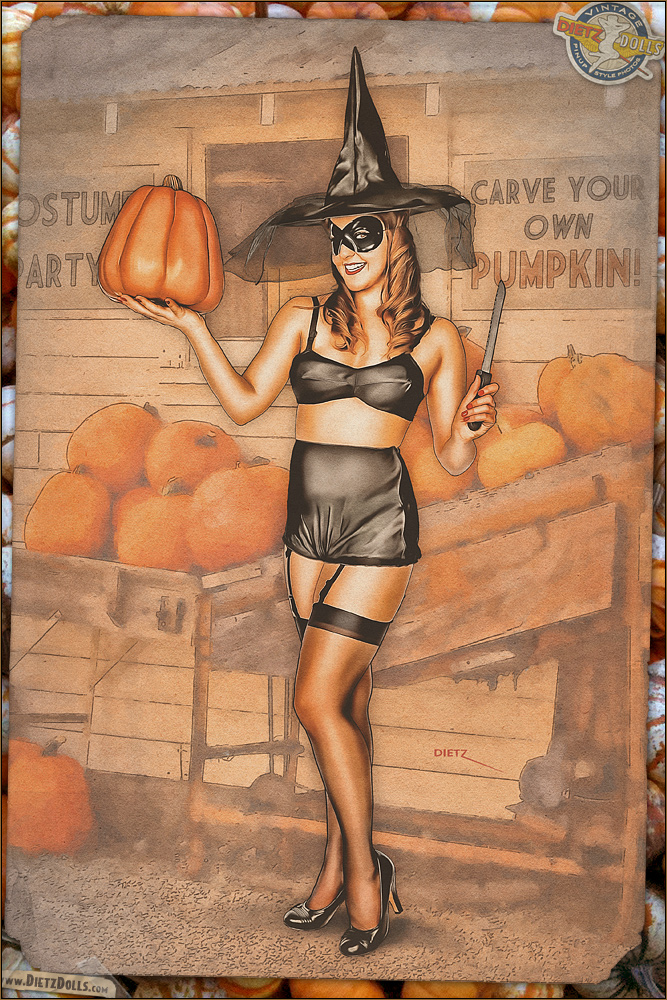 Pinups - Pumpkin Carving