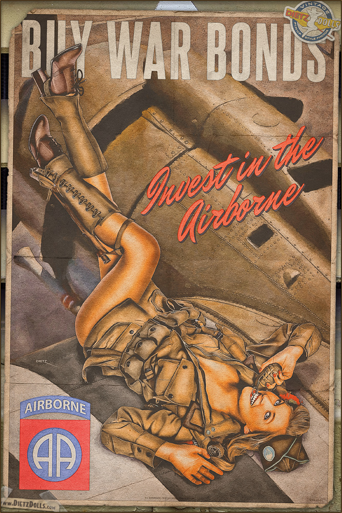 Propaganda Pinups - Invest in the Airborne