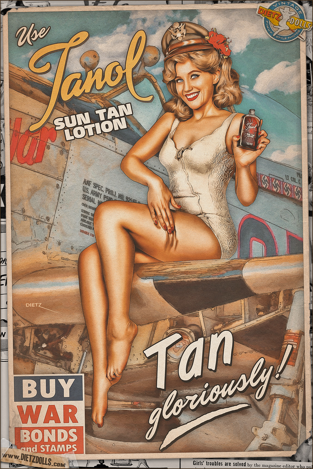 Pinups - Tanol Sun Tan Lotion