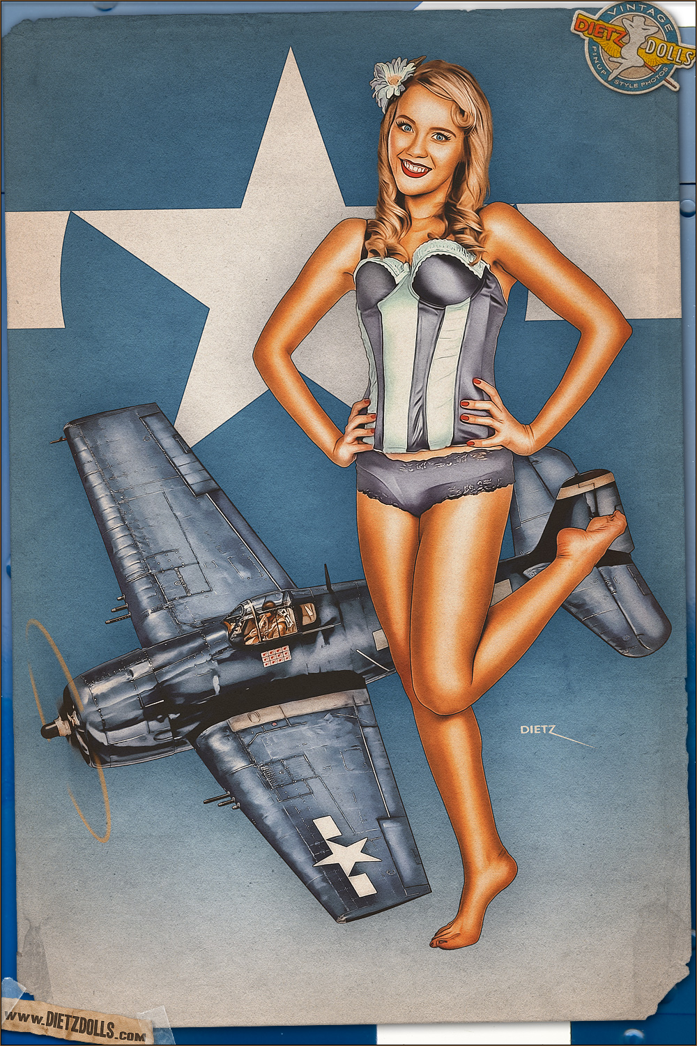 Ww2 Style Pinups by Britt Dietz ( 99+16 работ )