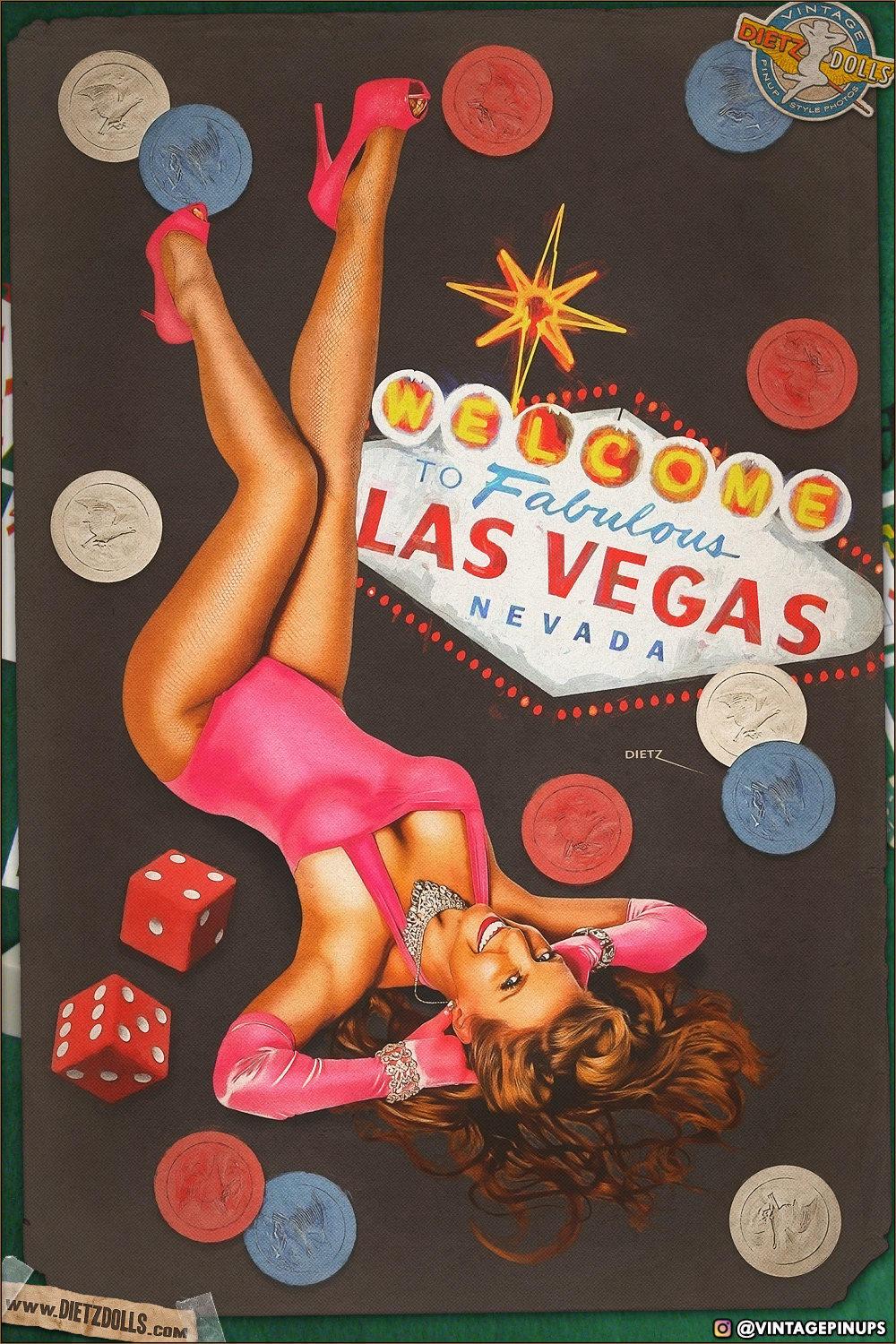 Las Vegas Showgirl Pin-up