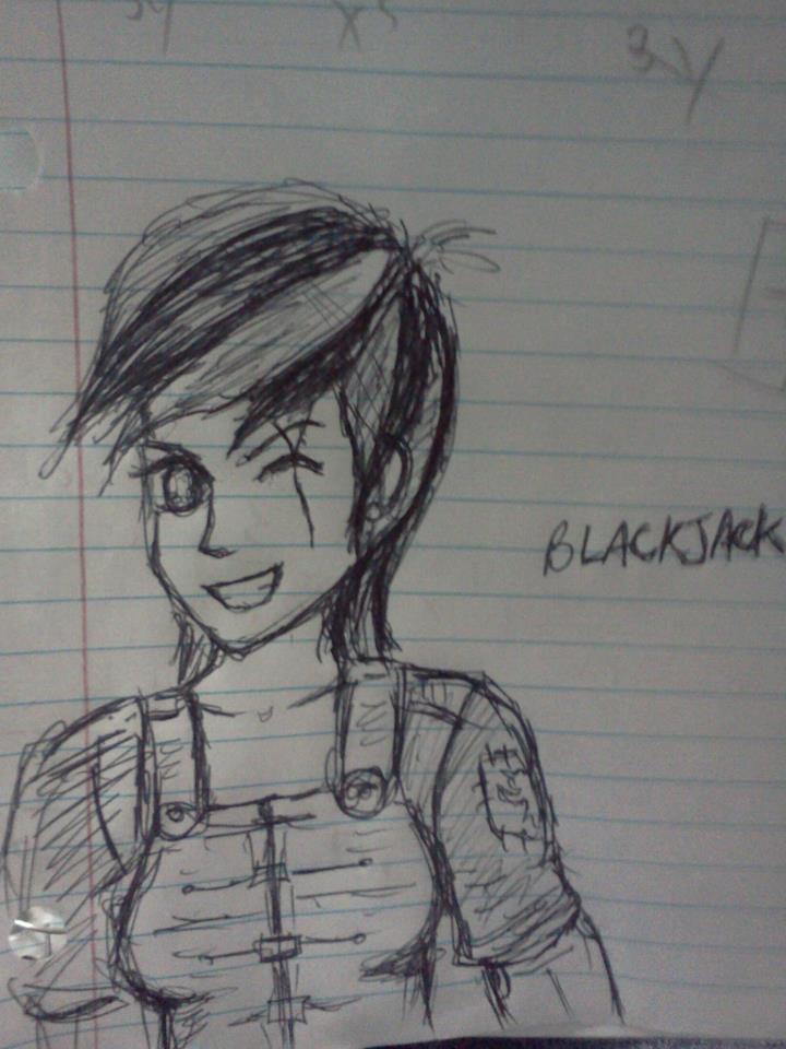 random blackjack doodle