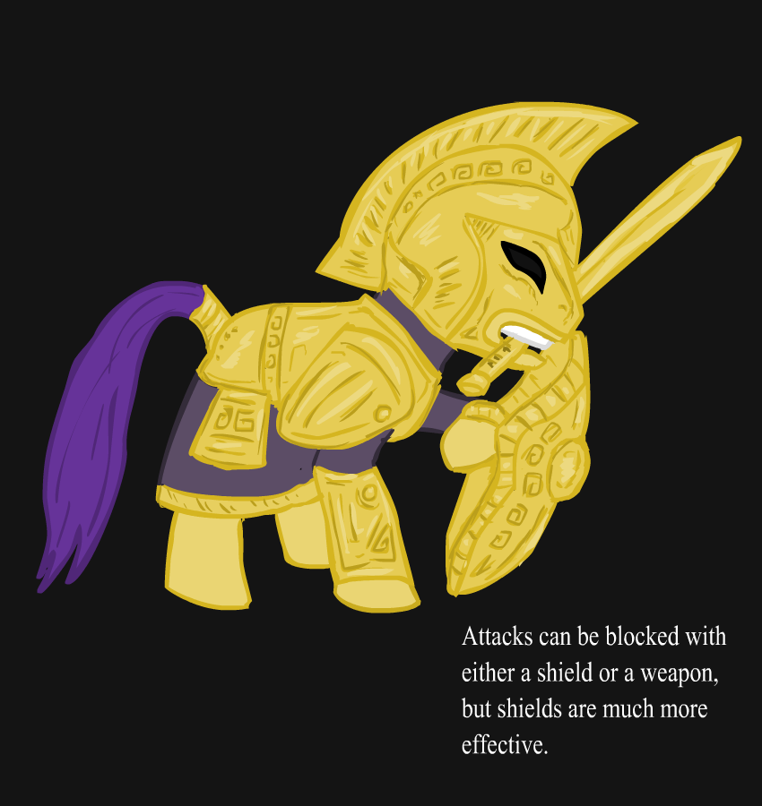 Ponified Skyrim loading screen Dwarven Armor Pony by glue123 on DeviantArt