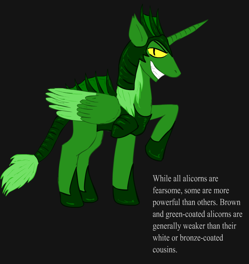 Ponified Skyrim loading screen: Blood Alicorn