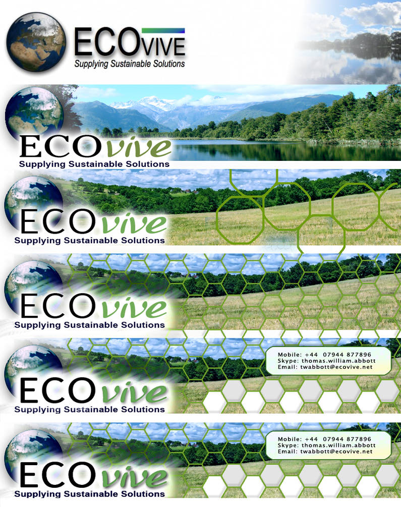 ECOvive Header Progression by bassgeisha on DeviantArt