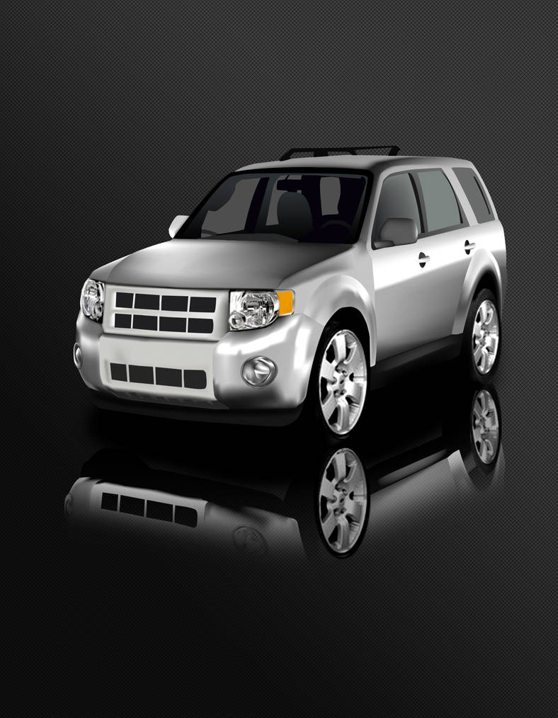 Silver SUV